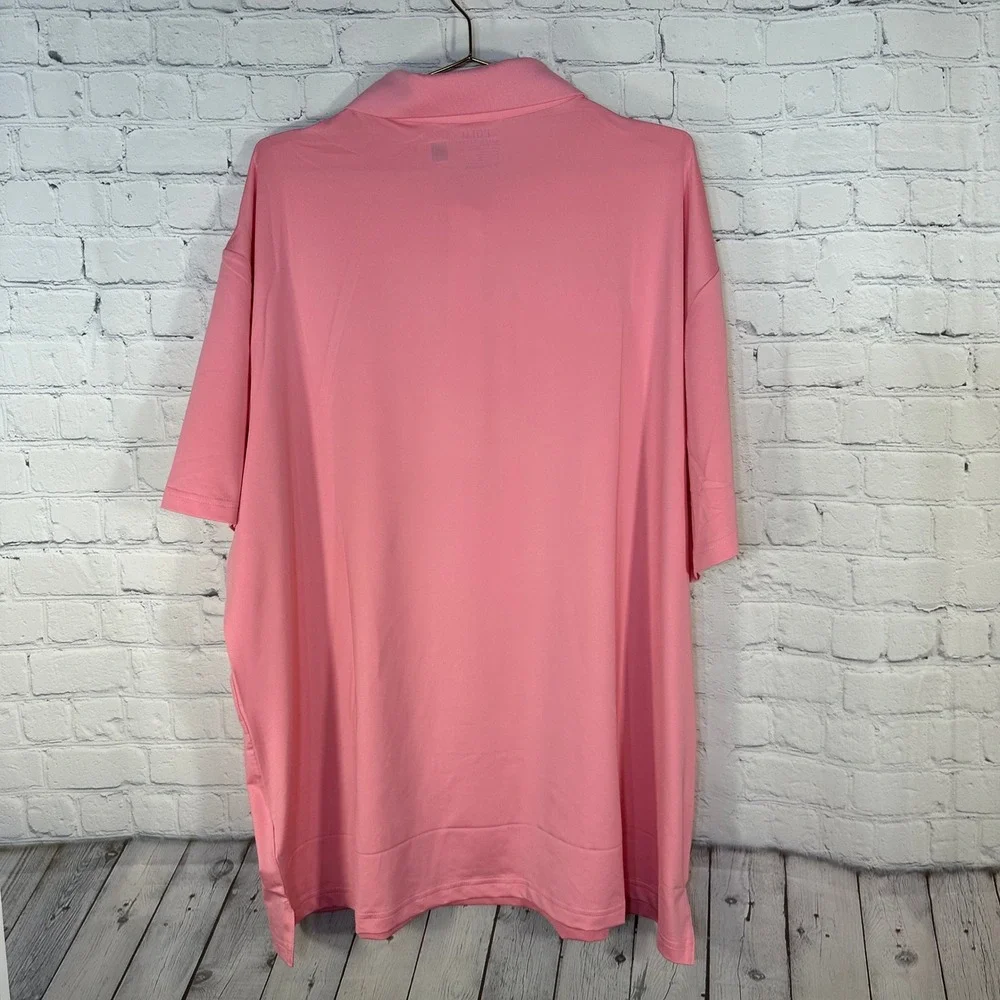 NEW Polo Ralph Lauren Performance Mens 2XB Pink Short Sleeve Golf Polo Shirt NWT